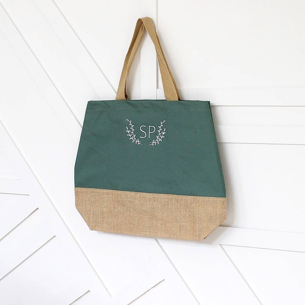 Personalised Canvas And Jute Shopper